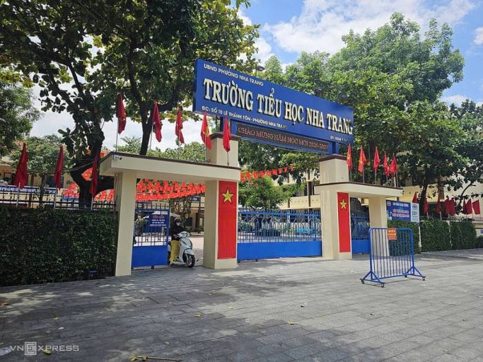 Điểm trường chính Tiểu học Nha Trang, phường Nha Trang. Ảnh: Bùi Toàn