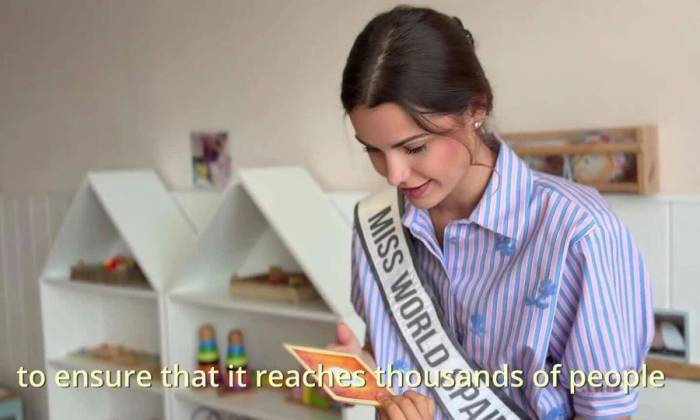 Dự án nhân ái của Hoa hậu Tây Ban Nha tại Miss World