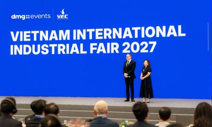 Đại diện VEC và DMG Event tại lễ hợp tác. Ảnh: VEC