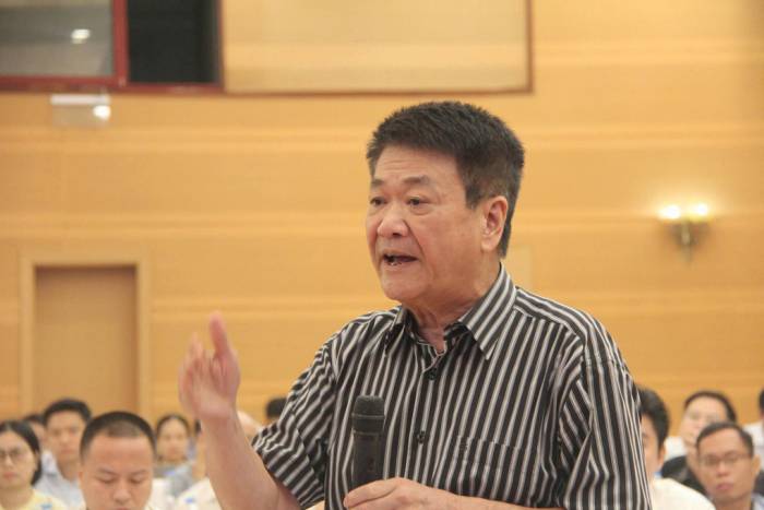Ông Trịnh Quang Khanh, Phó Chủ tịch Hiệp hội Xăng dầu Việt Nam (VINPA), phát biểu tại hội thảo, ngày 30/9. Ảnh: Quyên Lưu