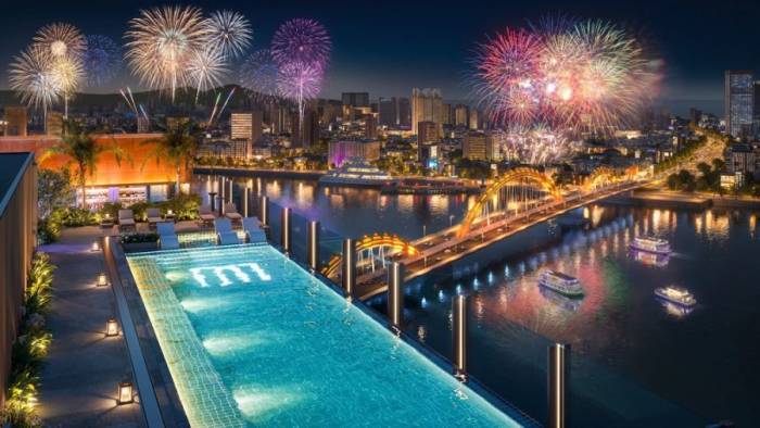 Phối cảnh tiện ích bể bơi tại dự án. Ảnh: M Riverside Danang