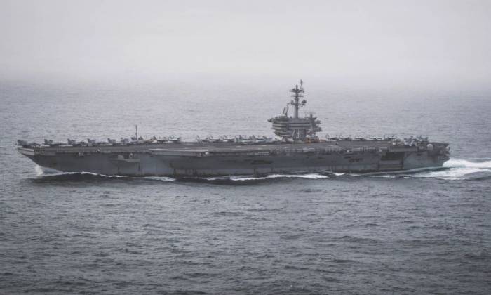 Tàu sân bay USS George Washington của Mỹ tại Trung Đông hôm 2/9. Ảnh: US Navy