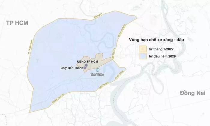 Khu vực LEZ hạn chế xe qua hai mốc thời gian. Đồ họa: Hoàng Thanh