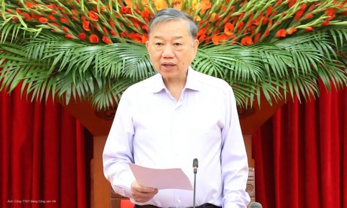 Tổng Bí thư, Chủ tịch nước Tô Lâm phát biểu tại phiên họp sáng 17/9. Ảnh: Cổng TTĐT Đảng Cộng sản VN