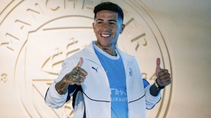 Enzo Fernandez ra mắt Man City ngày 1/9. Ảnh: Man City