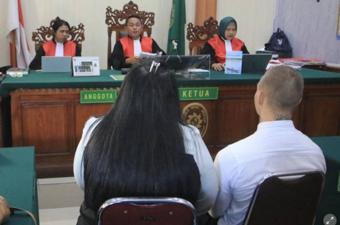 Zgraggen tại toà án quận Denpasar, hôm 20/8. Ảnh: AP
