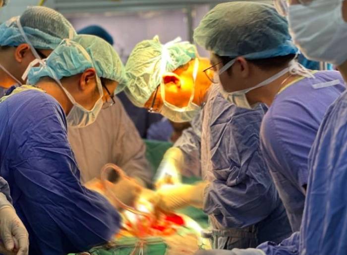 Bệnh nhân được phẫu thuật cắt toàn bộ bàng quang kết hợp tạo hình đường tiết niệu. Ảnh: Bệnh viện cung cấp