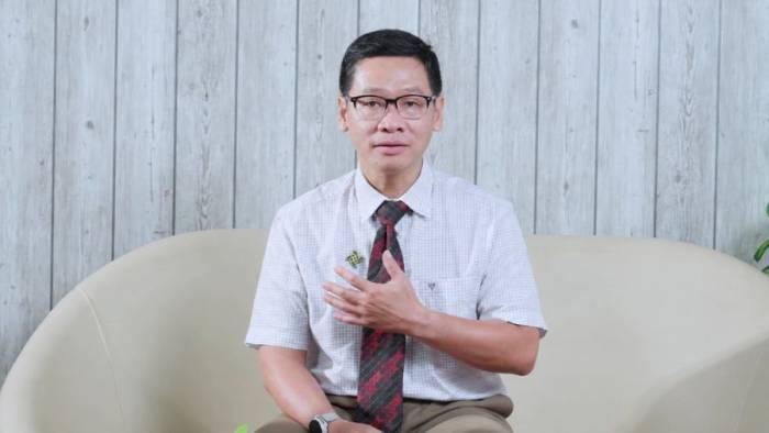 BS.CKII. Nguyễn Trần Nam, Phó giám đốc Bệnh viện Nhi đồng Thành phố tại tọa đàm. Ảnh: HCDC