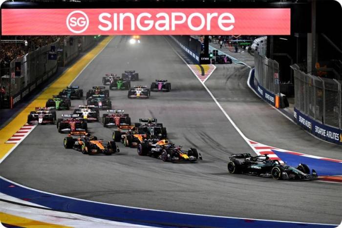 Đường đua F1 Singapore Grand Prix 2025. Ảnh: Singapore GP