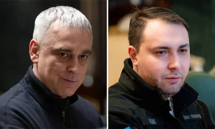 Ông  Oleksandr Poklad (trái) và ông Kyrylo Budanov (phải). Ảnh: X/ZelenskyyUa