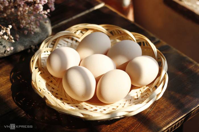 Trứng giàu protein giúp no lâu, hỗ trợ tăng cơ. Ảnh: Bùi Thủy