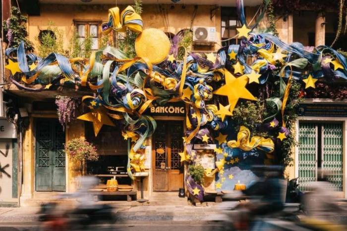 Không gian trang trí Trung thu tại Ban Công. Ảnh: Bancông