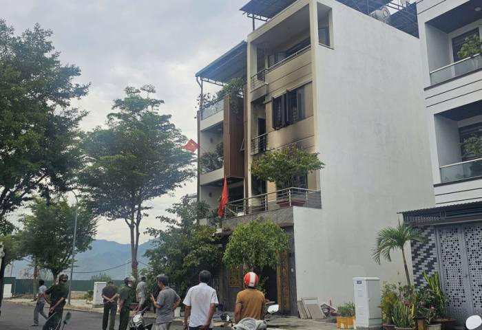 Căn nhà xảy ra cháy. Ảnh: Bùi Toàn