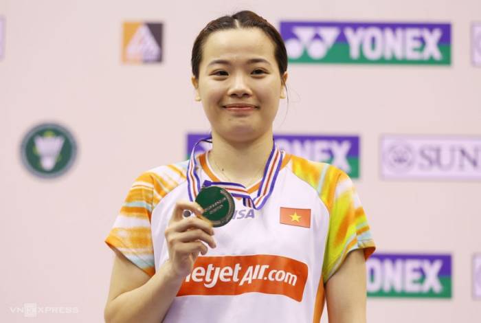 Nguyễn Thùy Linh vô địch Vietnam Open 2024 tại nhà thi đấu Nguyễn Du, TP HCM ngày 15/9. Ảnh: Đức Đồng.