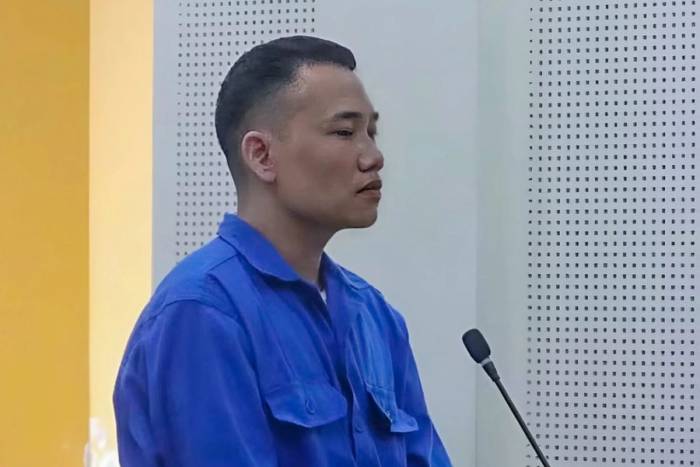 Bị cáo Tiến tại tòa. Ảnh: Hùng Lê