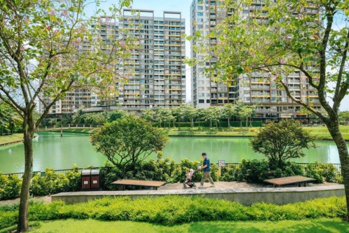 Không gian sống tại đô thị Mizuki Park. Ảnh: Nam Long