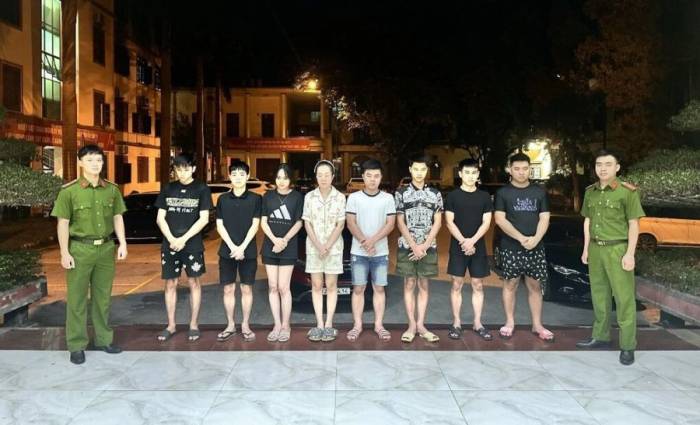 Các bị can trong vụ án. Ảnh: Công an cung cấp