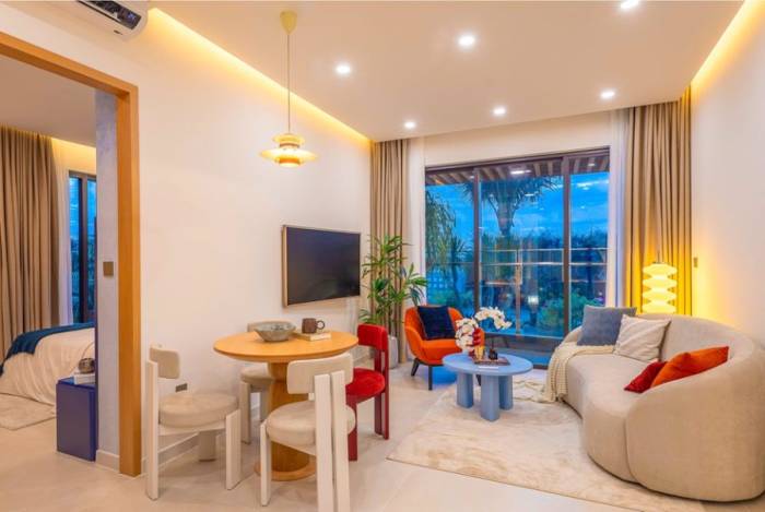 Thiết kế minh họa bên trong căn hộ Alora Nha Trang. Ảnh: KDI Group
