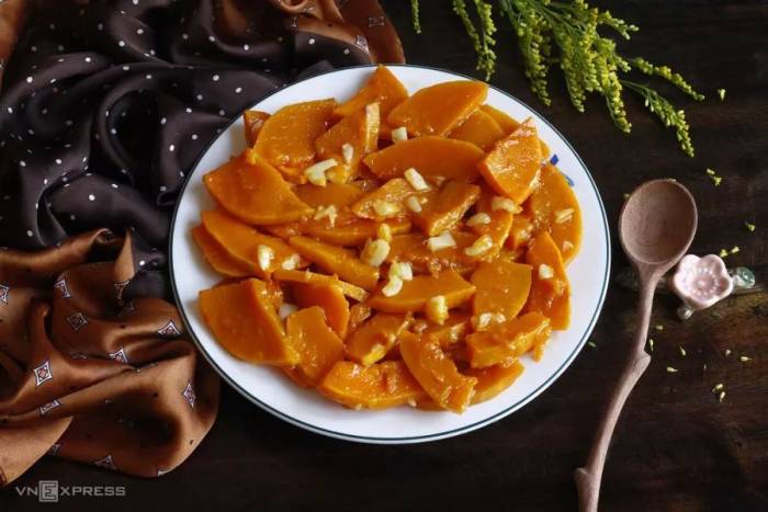Bí đỏ giàu dinh dưỡng, tốt cho người giảm cân. Ảnh: Bùi Thủy