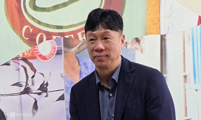 Ông David Thái trong buổi phỏng vấn với VnExpress hồi tháng 4/2025. Ảnh: Tất Đạt