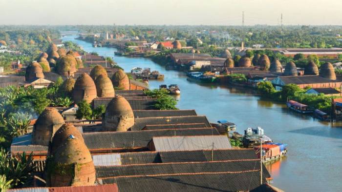 Nét đẹp của Làng gốm cổ Mang Thít được chuyển hóa vào thiết kế của dự án. Ảnh: T&T Homes