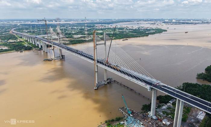 Cầu Phước Khánh trên cao tốc Bến Lức - Long Thành, tháng 9/2026. Ảnh: Quỳnh Trần