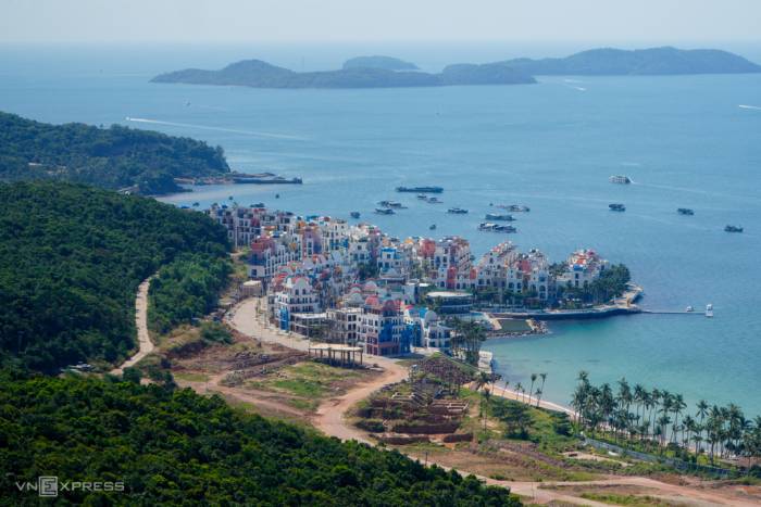 Cáp treo tham quan đảo Hòn Thơm, đặc khu Phú Quốc, tháng 12/2025. Ảnh: Thành Nguyễn