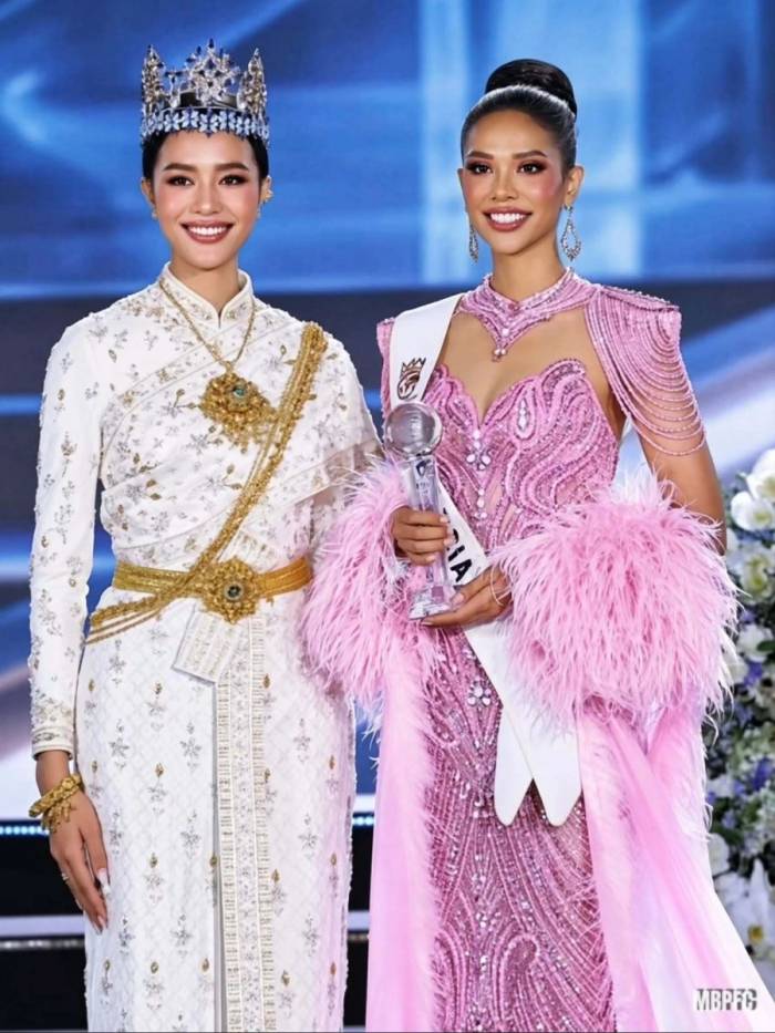 Giây phút Taanusiya Chetty (Malaysia) nhận á hậu 2 Miss World 2026