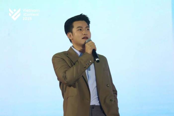 Content Creator Ninh Anh Bùi tham gia Vietnam iContent 2025. Ảnh: Vietnam iContent