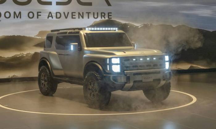 Hyundai Boulder bản concept. Ảnh: Carscoops