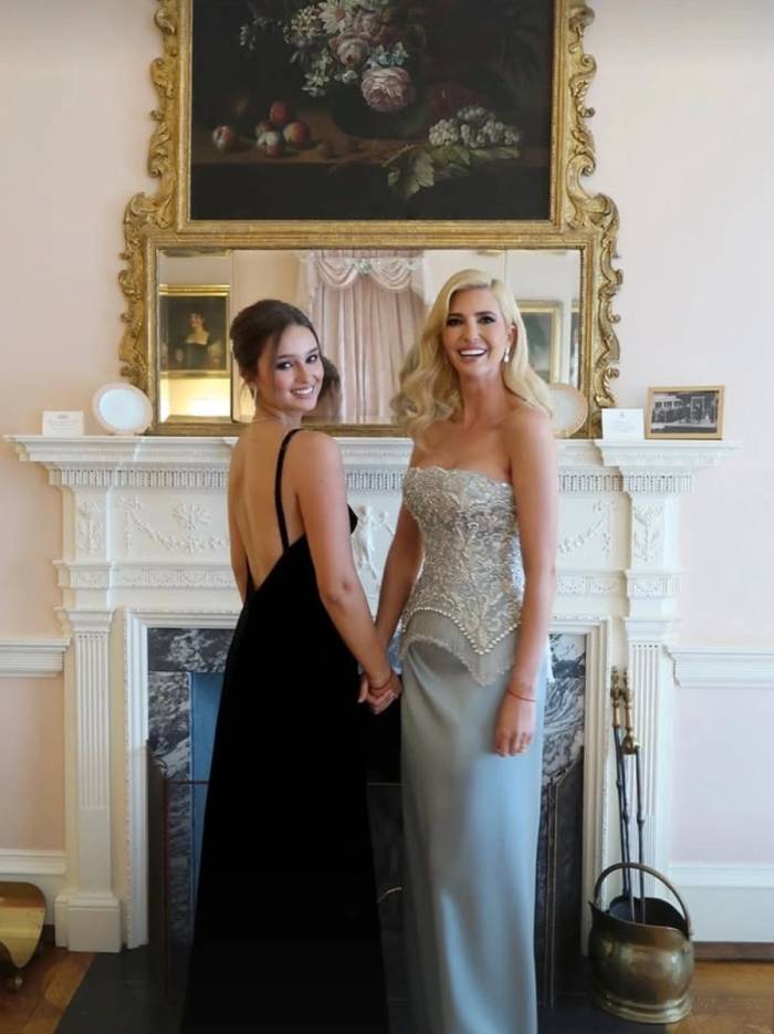 Đầm dự quốc yến vào tối 24/9 của hai mẹ con Ivanka Trump. Ảnh: X/Ivanka Trump