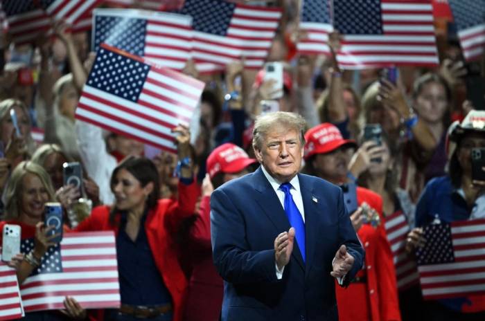 Tổng thống Mỹ Donald Trump tại đại hội toàn quốc đảng Cộng hòa ở thành phố Dallas, bang Texas ngày 9/9. Ảnh: AFP