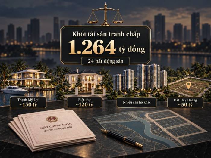 Tài sản tranh chấp giữa hai bên. Đồ họa: Hải Duyên (sử dụng AI)