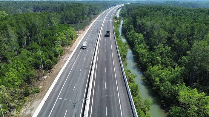 Đoạn cao tốc đã đưa vào khai thác ở phía Đồng Nai. Ảnh: Phước Tuấn