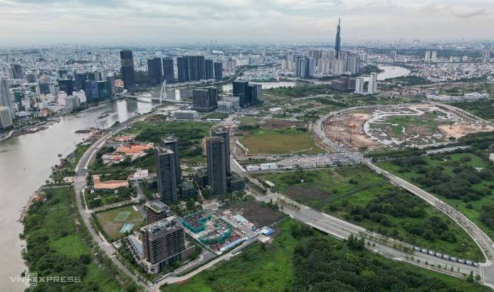 Bất động sản khu đô thị Thủ Thiêm, tháng 5/2026. Ảnh: Quỳnh Trần