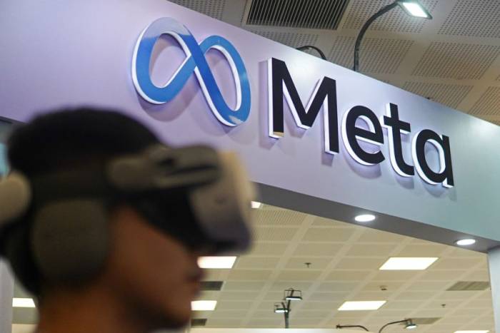 Logo Meta tại Triển lãm Đổi mới sáng tạo VIIE 2025, tháng 10/2025. Ảnh: Lưu Quý