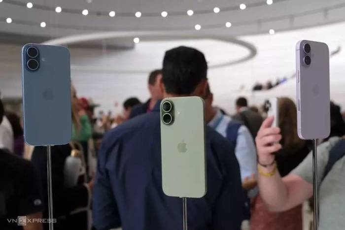 iPhone 17 tại lễ ra mắt. Ảnh: Tuấn Hưng