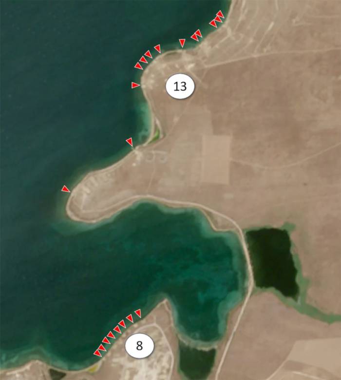 Hai cụm căn cứ USV của Nga trên bán đảo Crimea. Ảnh: Covert Shores