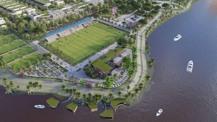 Cư dân FourS Tower hưởng trọn hệ tiện ích từ đô thị sinh thái Sun Riverpolis. Ảnh: Sun Property