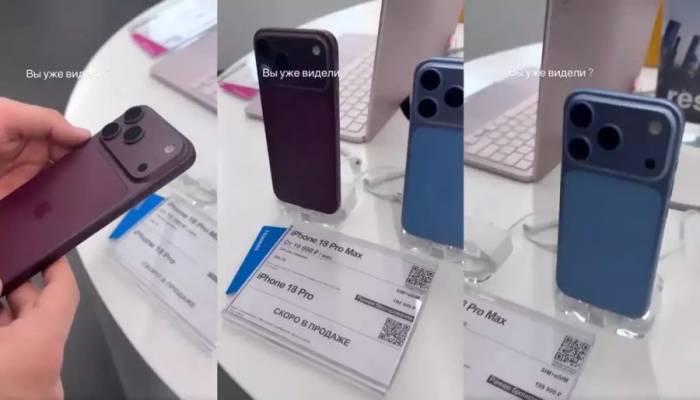 Hai màu sắc đỏ cherry và xanh dương mới của iPhone 18 Pro. Ảnh: Yeux1122