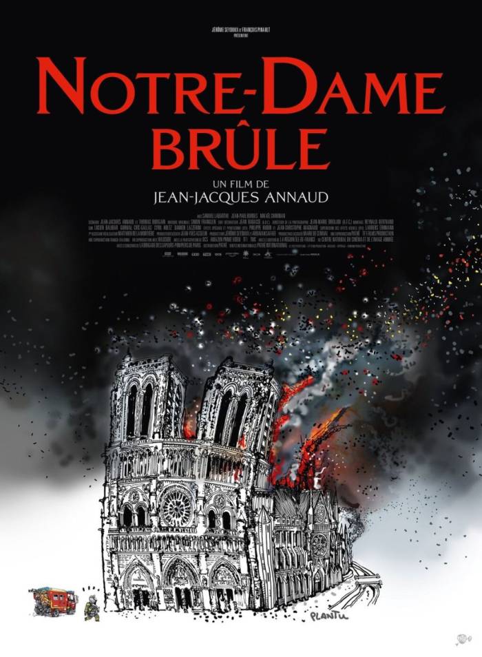 Poster phim Notre-Dame Brule (Hỏa hoạn Nhà thờ Đức Bà). Ảnh: IMDb