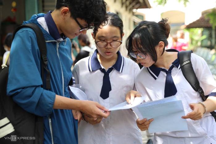 Thí sinh thi tốt nghiệp THPT 2026 tại TP HCM. Ảnh: Quỳnh Trần