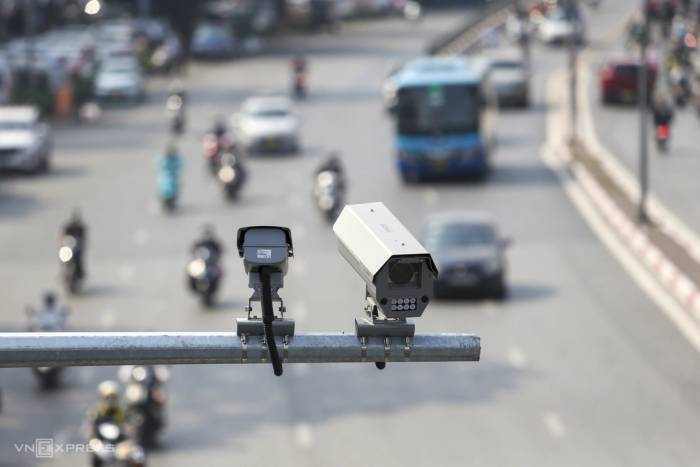 Cmaera AI trên phố Hà Nội. Ảnh: Phạm Chiểu