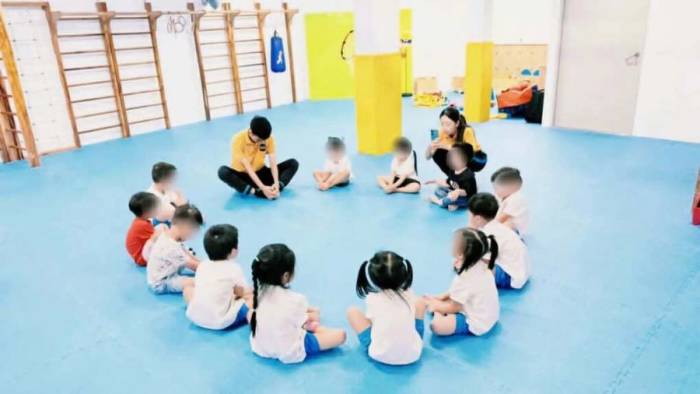 Một giờ học ở trường Mầm non Kidzone. Ảnh: Fanpage trường