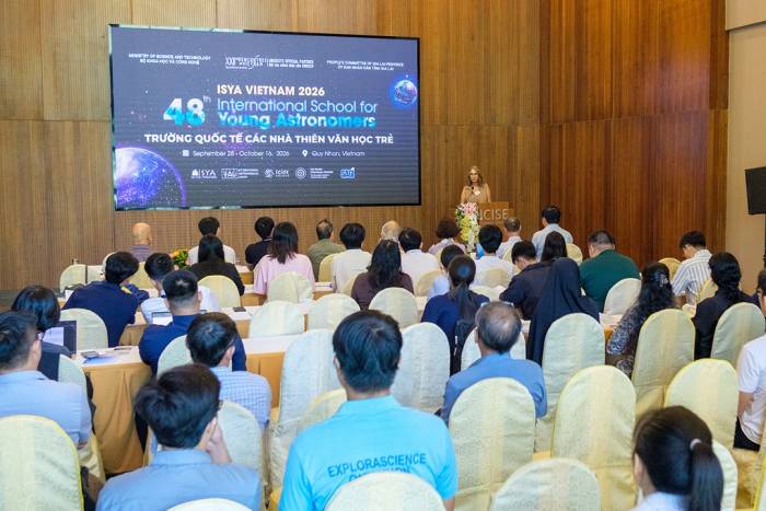 Trường Quốc tế Các Nhà thiên văn học trẻ khai mạc sáng 28/9. Ảnh: ICISE