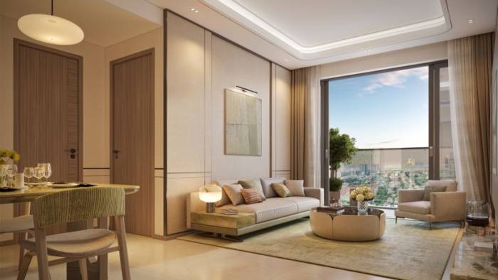 Không gian căn hộ ưu tiên ánh sáng và lưu thông gió tự nhiên. Ảnh: MIK Group