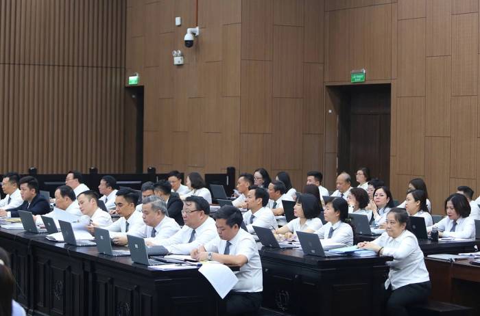 Các luật sư tại một phiên tòa ở Hà Nội. Ảnh: Phạm Dự
