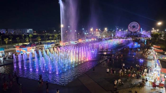 Show nhạc nước tại Sun World Ha Nam. Ảnh: Sun Group