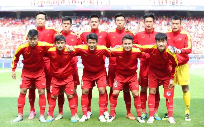 Đội hình xuất phát của Việt Nam trong trận thua Honduras 0-2 ở lượt cuối bảng E FIFA U20 World Cup 2017, trên sân Cheonan, Hàn Quốc ngày 28/5/2017. Ảnh: Đức Đồng