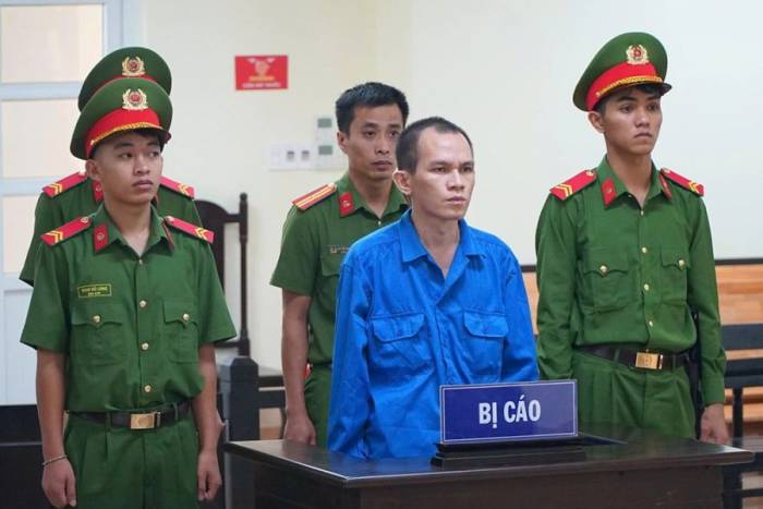 Bị cáo Nguyễn Văn Ty trong phiên tòa hôm nay. Ảnh: Ngọc Oanh